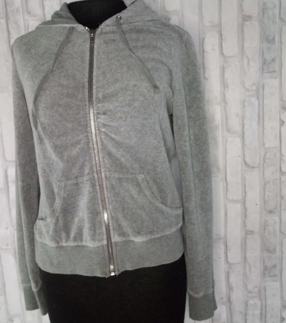 XXI woman's gray zip-up Hoodie jacket